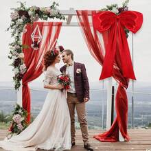 1 Stück große rote Schleife Dekoration, riesige Schleifen-Schleife für Raum Wanddekoration Geburtstag Hochzeit Baby-Shower, Weihnachtsparty, Weihnachtsbaum Dekorationen Heim Dekor Weihnachtsdekorationen Raumdekoration Winter