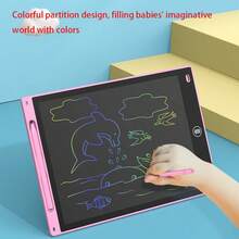 1pc/2pcs/5pcs LCD Color Drawing Tablet, Writing & Drawing Pad, With Stylus Pen, Montessori Electronic Writing Board, One-Key Lock Erase, Reusable