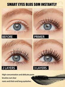 4pcs Volum' Express Colossals Washable Mascara, Volumizing & Curling, Waterproof, Creates Long & Curled Natural Lashes, Long-Lasting & Smudge-Proof