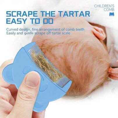 2 件/1 件婴儿梳：去除胎毛、胎发、乳痂等 - 清洁并安抚您的新生儿！