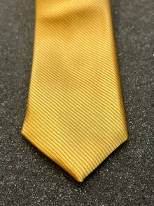 Gravatas masculinas casuais, perfeitas para presentear amigos Slim(5.5cm) - amarelo médio - Visão 2