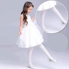 Meia Calça Infantil FIO 40 DOUCE AND ELEGANCE - Branco - Visão 1