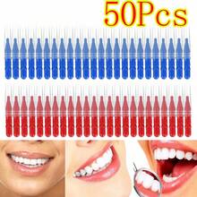Interdental Brushes Sticks Pick Blue Red Dental Floss Teeth Tooth Toothpick - Multicolor - View 11
