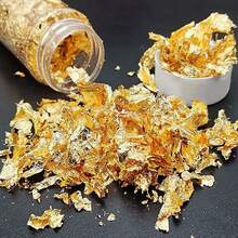 2g Bột nhũ vàng ăn được dùng trang trí bánh, miếng dán nhũ vàng trang trí, trang trí giả kim loại cho đồ uống, nấu ăn, sô cô la, bánh ngọt, đồ uống, món tráng miệng, bánh cupcake, mỹ phẩm. - Nhiều màu - Xem 5