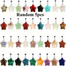 15/20/30pcs Assorted Natural Stone Pendant, Teardrop & Heart Shaped Charms, Suitable For Jewelry Making - Multicolor - View 25