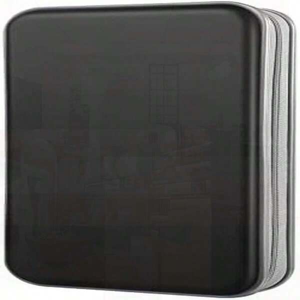 96-Capacity CD/DVD Cases Storage Holder Binder Organizer For Car, Home & Travel (Black)