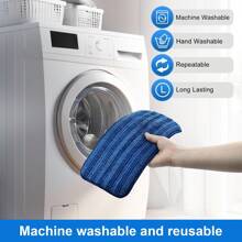 1/2/4/6pcs Replacement Pads For Wet Jet Mop: New Cationic Material, Microfiber, Machine Washable, Essential Kitchen Cleaning Tool, Suitable For All Floor Types, Back To School, Halloween, Christmas