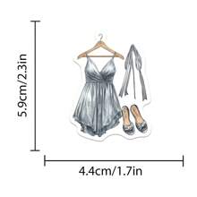 50张水彩贴纸，可爱动物和花卉贴纸，乙烯基防水贴纸，适用于水瓶、电脑、笔记本电脑、手机、行李箱、笔记本、冰箱等。 - I - 查看 8