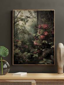 1 件秘密花园、深色田园风格、深色学院风艺术、复古花卉绘画、植物印花、女巫房间装饰、深绿色美学、玫瑰、田园美学、古董帆布印刷、花卉墙面艺术、异想天开的艺术、万圣节秋季墙面艺术、卧室装饰、客厅装饰、办公室装饰、餐厅墙面装饰 - 彩色 - 查看 8
