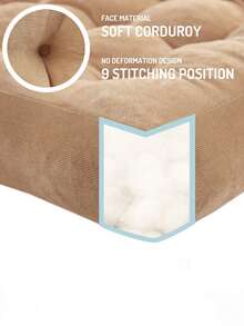 冥想地板枕头，成人方形大枕头座椅，客厅榻榻米簇绒灯芯绒坐垫，适合日常、派对、婚礼和其他活动