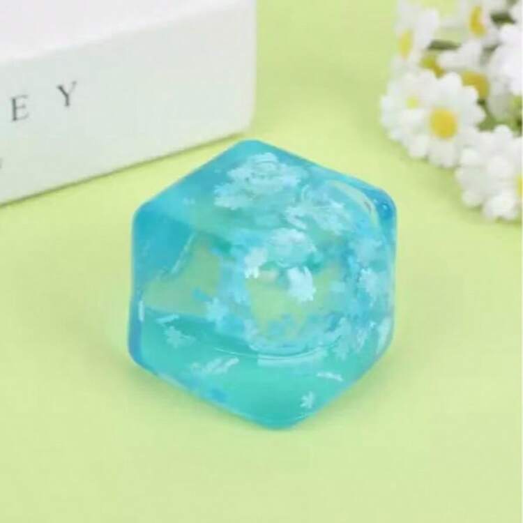 Sensoriska klämkubleksaker - Stresskuben Ooze Stressboll är en handhållen skrivbordsleksak som minskar ångest, klassrum, utomhus, företagsdekompression när som helst, perfekt för skrivbordsdekorationer, klasspriser, festgåvor och julklappar! - Multifärgad - Visa 12