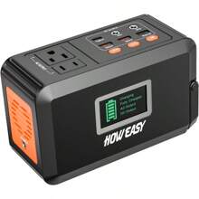 Portable Power Station 88Wh Solar Generator Lithium Battery Power With 110V AC 150W Peak Socket DC USB LED Light For Outdoor Camping Trip Hunting Emergencyaa