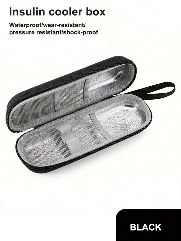 Bolsa Térmica Portátil Isolada para Insulina - Pode Conter Bolsas de Gelo, Leve e Fácil de Carregar, Design com Zíper, Bolsa de Armazenamento de Viagem, Bolsa de Emergência, Bolsa Médica, Bolsa Térmica Portátil para Medicamentos, Adequada para Canetas de Insulina e Medidores de Glicose, Acessórios de Praia, Acessórios para Carro, Essencial para Viagens de Verão, Férias, Volta às Aulas - Multicolorido - Visão 11