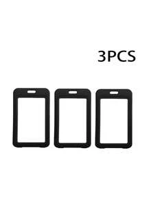 Badge Holders - Double-Sed Vertical Hard Plastic Cases For Secure Display Of S Cards Key Cards Licenses & Passes - Perfect For Office School & Everyday Use Christmas Gifts Gift Thanksgiving Card Holder Card Holder Wallet Business Card Holder Credit Card Holder Id Card Holder For Women For Men Card Wallet - Multicolor - View 8