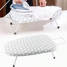 Tabletop Ironing Board 80 X 30cm Foldable Small Lightweight Compact Space Saving - White - View 2