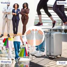 1 Pair Toe Separator With Gel Pads, Non-Slip Toe Protector, Unisex Day & Night Foot Support, Comfortable Toe Spacer Socks, Suitable For Autumn/Winter Insulation,Galentines,Puppy,Carnival,Party Decorations