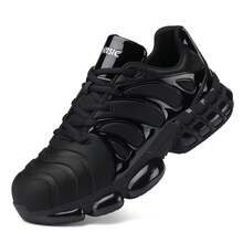 OZLOOK Steel Toe Shoes For Women Indestructible Work Shoes Lightweight Steel Toe Sneakers Women Non Slip Safety Shoes Puncture Proof Composite Toe Shoes Women - 黑色 - 查看 3