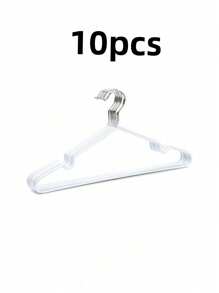 10/15/16/18/20/30/40pcs Set Simple & Elegant Coated Thickened Garment Hangers, Lightweight Portable Adult Clothes Hangers With Anti-Slip & No Trace Design, Suitable For Home Laundry, Lingerie Storage, Preventing Messy Clothes, Christmas Outfit Organization