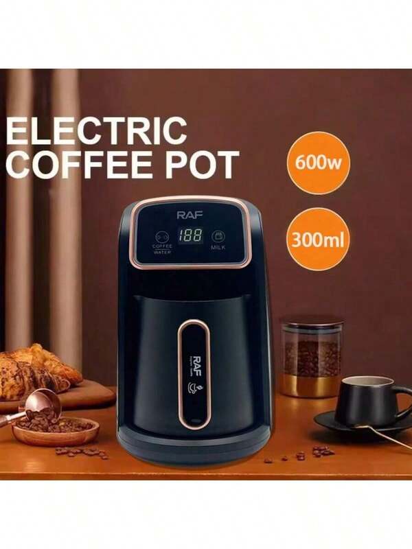 300 ml Caffettiera in acciaio inossidabile, Macchina da caffè semiautomatica con scaldatazza, Caffettiera turca, Macchina per espresso