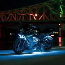6 In 1 Motorcycle LED Neon Light Strip, Motorcycle Accessories, 16 Million Colors, APP And Remote Control, Hard Wiring, Multi-Function Display, Suitable For Most Models, Motorcycle LED Neon Light Kit - 6 In 1 Motorcycle LED Neon Light Strip - View 6