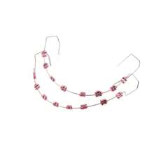 1Pair Metal Wires Fake Braces Colorful Brackets For Teeth Temporary Metal Bracket Orthodontic Dental Decor Ligature Ties Dental - 薄荷綠 - 查看 12