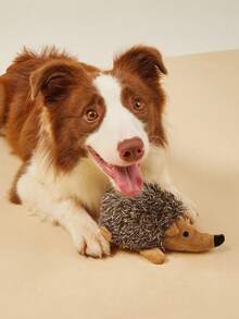 1pc Pet Hedgehog Plush Doll, Suitable For Cats And Dogs, For Pet Chewing, Playing, And Relieving Boredom