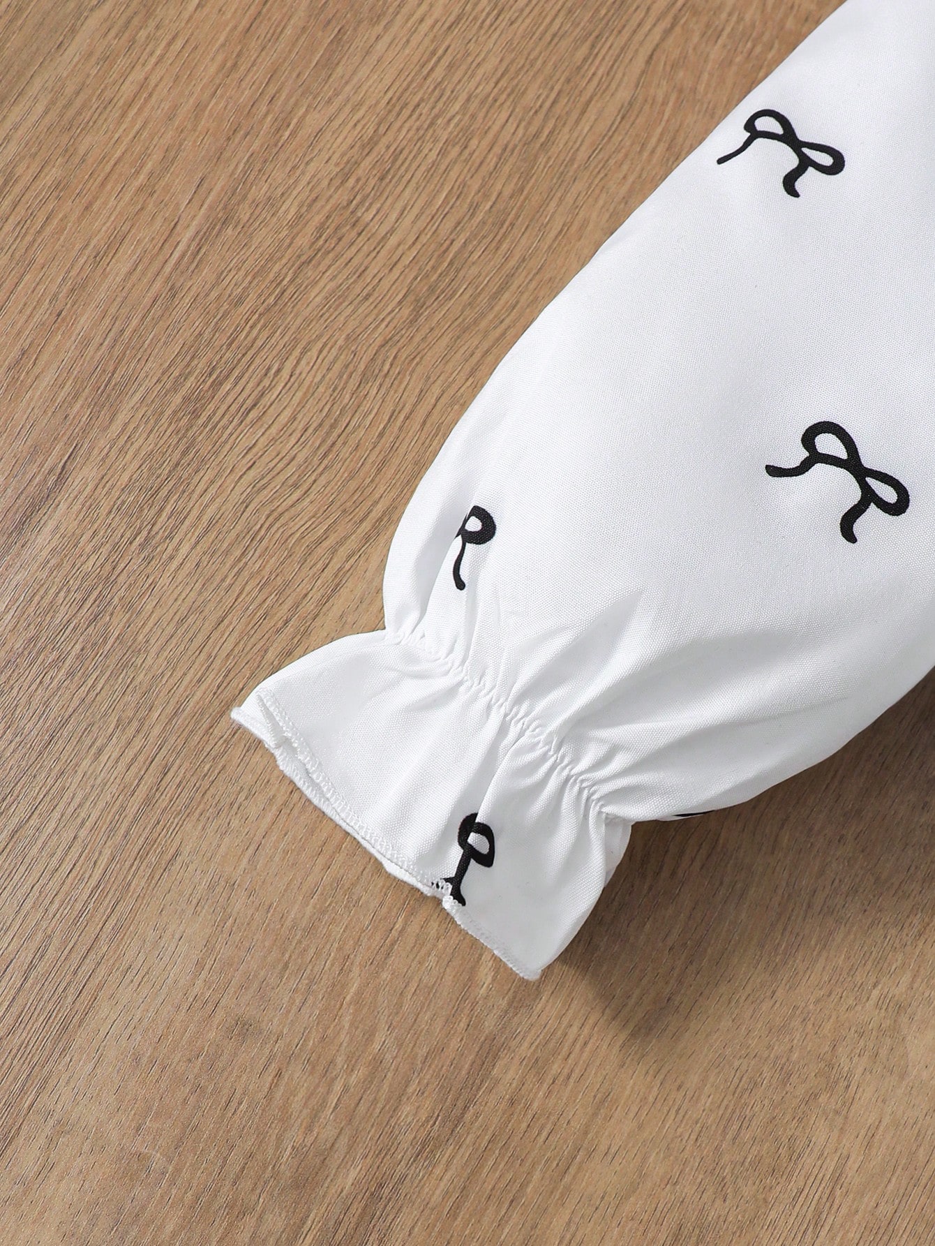 Purechapter طقم قميص أكمام طويلة مع طباعة الفيونكة...