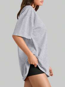 SUPEKYKO Women's Plus Size Short Sleeve T-Shirt - Loose Fit Active Top For Gym, Yoga & Casual Wear | All-Season Comfort