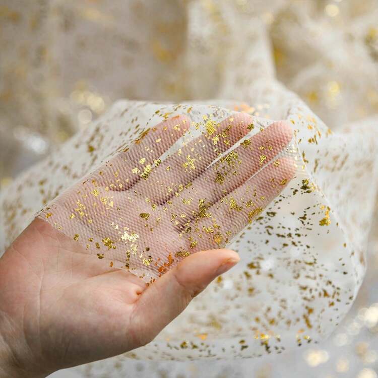 1 条装金色薄纱桌旗，72*300/500 厘米，闪光金属箔，透明雪纺薄纱，透明餐厅、婚礼、周年纪念、节日、生日餐桌装饰，适合家庭聚会、新娘、淋浴、金色派对餐桌装饰、圣诞节、新年、万圣节 - 彩色 - 查看 6