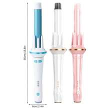 This 28mm Auto Curling Iron Is Equipped With Automatic Curling Devices On Both Sides, Providing 3 Temperature Settings, Built-In Negative Ion Generator, Smart Timer And Sensor, And Auto Shut-Off Function. It Can Easily Create Big Waves And Beach Curls With One-Touch Automatic Release, Making It A Professional Auto Curler That Can Hold The Style For Long. Suitable For Mother's Day, Valentine's Day And Other Holidays, As Well As For Home And Travel Use. - EU C Type Plug(220-240V) - View 5