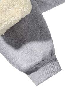 Calça de Moletom Casual com Forro Térmico Reforçado para Homens, Outono e Inverno