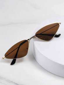 1 件女士小框猫眼时尚眼镜，中性时尚眼镜猫眼形墨镜