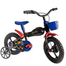 Bicicleta Infantil Styll Baby  Bike Aro 12 para menino - Preto - Visão 1