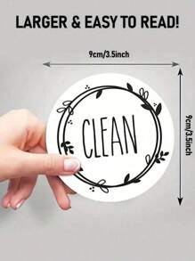 1pc Dishwasher Magnet Clean Dirty Sign, Universal Double-Sided Clean Dirty Magnet For Dishwasher, Refrigerator Or Washing Machine, Strong Magnetic No Scratches