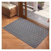 Indoor Doormat - Durable Dirt Trapper Entry Rug, Low Profile, Non-Slip, Gray - 24" X 35"
