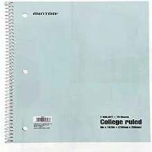 Mintra Office Spiral Notebooks - 1 Subject, 70 Sheets, College Ruled, 8inx10in, Bulk Pack, Pastel Covers, Set Of 6 - For School, Office, Business, Professional (04693) - Pastel-CollegeRuled - Xem 8