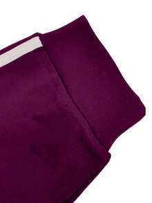 Bộ đồ thể thao dài tay cổ tròn in chữ thời trang giản dị dành cho nữ - Màu đỏ tím - Xem 4