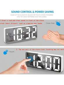 3 AA Battery Powered LED Display Digital Clock, Suitable For Study, Work, Life, Entertainment And Other Scenarios. Great Helper For Timing In Kitchen And Office.