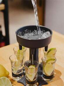 Shot Glass Dispenser And Holder, Wine Dispenser Drink Dispensing Creative Wine Funnel, Suitable For Wine And Beer, Drink Holder, Party Decoration Supplies, Holiday Decoration Supplies (Cups Not Included), Halloween And Christmas Party Supplies - Multicolor - View 5