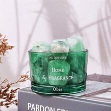 حجر بلوري معطر، حجر موزع العطر، ديكور عطري، عطر بدون لهب، عطر للحمام