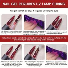 XEIJAYI 9 Colors 15ml New Popular Solid Color Set Nail Gel Polish Semi Permanent Nail Art Soaking UV LED Nail Salon DIY Nail Salon Gel For Spring And Summer - 9色套裝05 - 查看 8