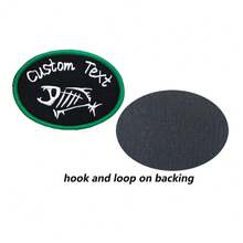 Tùy chỉnh Logo Câu Cá với Huy Hiệu Phong Cách Bóng Bầu Dục, Trang Trí Mũ, Có Thể May Hoặc Dán Móc Và Dán Mặt Sau - nhiều màu - Xem 4