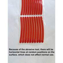 20pcs Red Reflective PVC Rim Stickers For Cars, Motorcycles, Mountain Bikes - Striped Reflective Wheel Rim Tapes, Suitable For Motorcycles, Cars, Bicycles, Enhances Nighttime Visibility, Creative Decoration For Automotive, Motorcycle, Electric Vehicles - Red - View 9