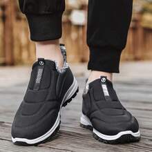 (Für Personen mit dicken Füßen, bitte eine Größe größer bestellen) Winterwanderstiefel für Herren mit Thermofutter, Dicke Sohle klassische Freizeitschuhe, Thermofutter bequeme Outdoor-Sportschuhe, leicht anzuziehende warme Stiefel. Winterwanderstiefel für Damen mit Thermofutter, Outdoor Paar Thermofutter Schlupfschuhe. Herren Warme Schuhe, Größe CN36-45 (Bitte beachten Sie, dass dies die chinesische Größe ist)