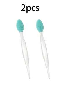 3件5件10件随机颜色唇部磨砂刷双面硅胶去角质工具迷你柔软唇刷清洁器男女淡化暗沉嘴唇更顺滑丰满嘴唇 - 彩色 - 查看 9