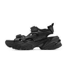 Skechers Sandalias deportivas casuales de verano para mujer. - Negro - Ver 2