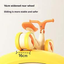 Andador e Brinquedo de Montaria B.Duck Baby - Carro de Empurrar Ajustável com 4 Rodas Anti-Tombamento, Certificado CE para 12-36 Meses (80-110cm), Capacidade de 25kg, Presente de Primeiro Aniversário/Natal