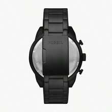 Fossil Herren Bronson Quarz Edelstahl Chronograph Uhr mit braunem Zifferblatt, schwarzem Armband, Drei-Scheiben-Anzeige, Business-Mode-Stil, geeignet für den täglichen Büroalltag. FS5876 - Braun - Übersicht 3