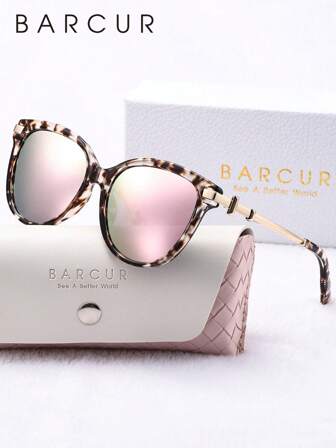 BARCUR BARCUR Exquisite, Retro Style 1pc Women's Sunglasses With TAC Lens Material, Oval Frame, Fashionable Decoration, Music Festival, Party, Hiking, Fishing, UV, Brand Packaging, Perfect Gift