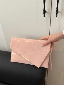 2025新款简约韩版女士信封长款手拿包，休闲流沙纹理 - 彩色 - 查看 17